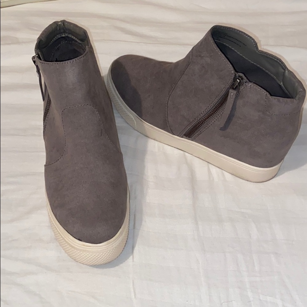 Gray universal threads wedge sneakers